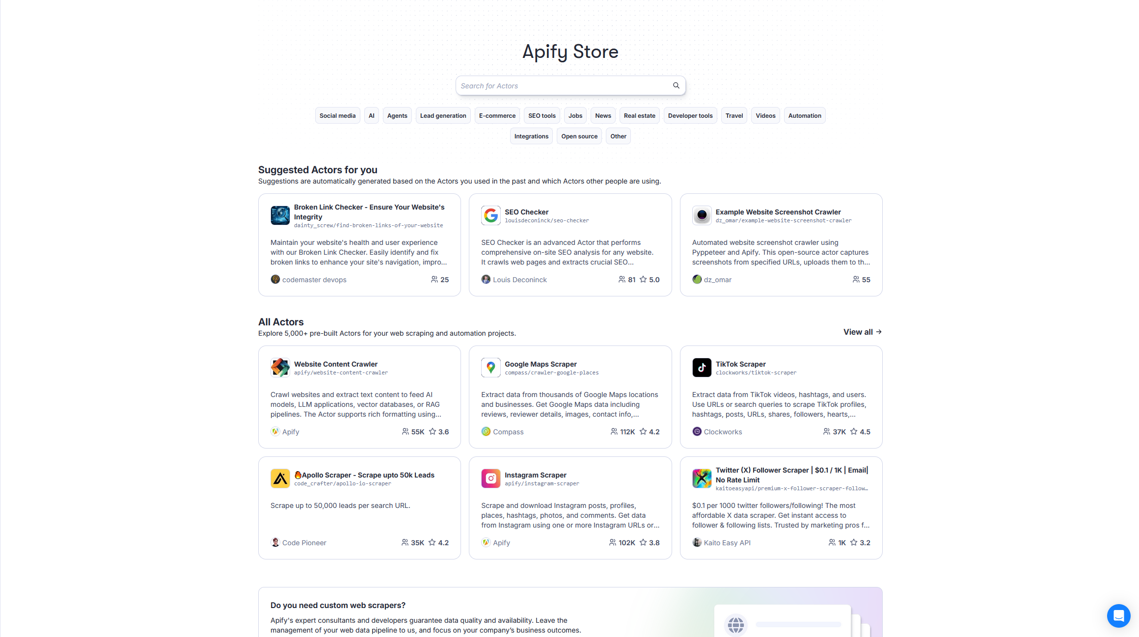 apify-console-store
